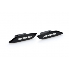 Rear-view base covers PUIG 3875N, juodos spalvos