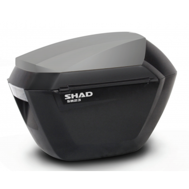 Šoninės dėžės su spalvotu dangteliu SHAD SH23 new titanium