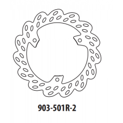 Stabdžių diskas GOLDFREN 903-501R-2 galinis 230 mm