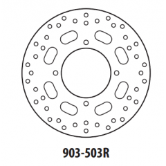Stabdžių diskas GOLDFREN 903-503R galinis 240 mm