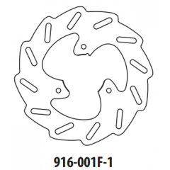 Stabdžių diskas GOLDFREN 916-001F-1 priekinių 190 mm