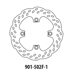 Stabdžių diskas GOLDFREN 901-502F-1 priekinių 240 mm