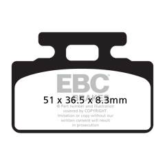 Stabdžių trinkelės EBC SFAC151