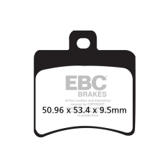 Stabdžių trinkelės EBC SFAC298