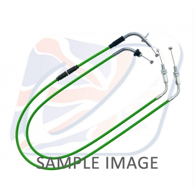 Throttle cables (pair) Venhill featherlight žalia