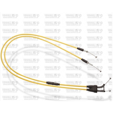 Throttle cables (pair) Venhill featherlight, geltonos spalvos