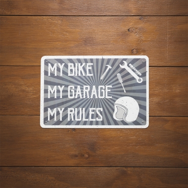 OXFORD GARAGE METAL SIGN: MY RULES