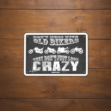 OXFORD GARAGE METAL SIGN: THEY DON'T JUST LOOK CRAZY