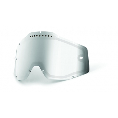 MX GOGGLE LENS 100% SILVER MIRROR DUAL VENTED