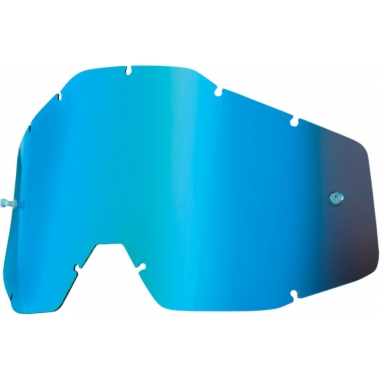 MX GOGGLE LENS 100% YOUTH BLUE MIRROR