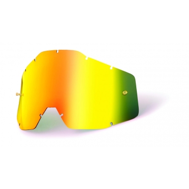 MX GOGGLE LENS 100% YOUTH GOLD MIRROR