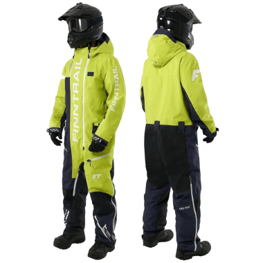 SNOW CLOTHES FINNTRAIL OVERALL BACKCOUNTRY DARKGREY/LIME