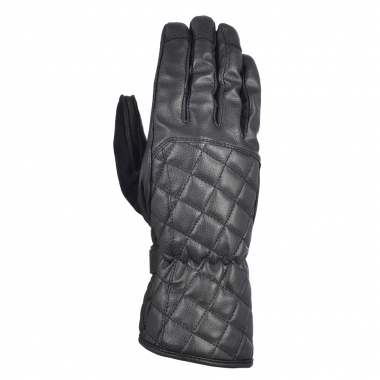 OXFORD WOMANS SOMERVILLE LEATHER GLOVES BLACK