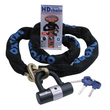 ANTI-THEFT SYSTEM OXFORD HIGH DUTY CHAIN&PADLOCK 2 METER